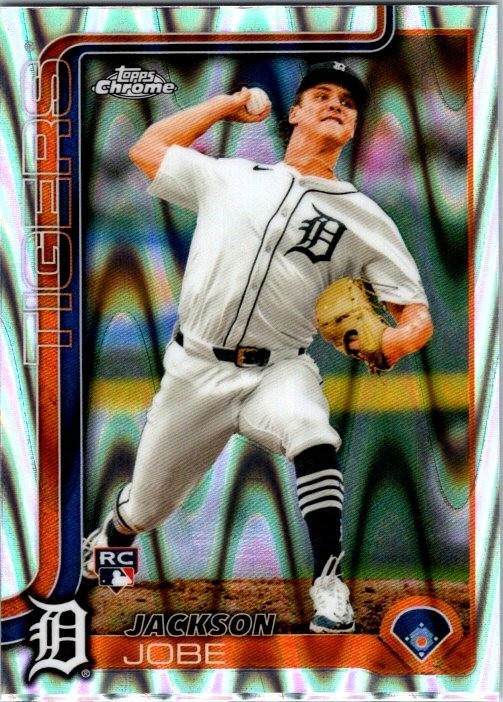 ⭐️jpjpc ⭐️ 2025 Topps Chrome #249 Jackson Jobe RC Rookie Card RayWave