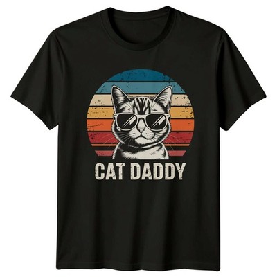 Katzenpapa Herren T-Shirt Katzenpapa Katzen Vatertag Geschenk für Ihn