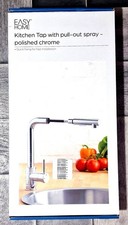 Kitchen Tap With Pullout Spray For Kitchen EasyHome Polished Chrome 24HrDispatch