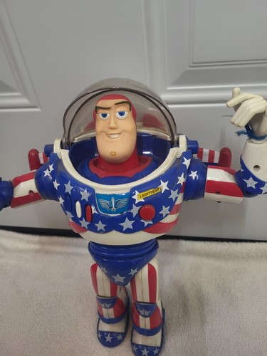 Disney Toy Story And Beyond Stars And Stripes Buzz Lightyear 12” Figure USA 1995 - Picture 5 of 18