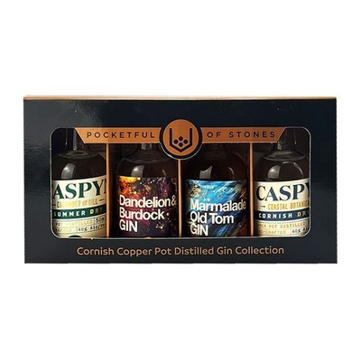 Pocketful of Stones Gin Tasting Set, Probierset, 40% Vol. 4 x 0,05 l