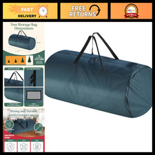 Christmas Tree Storage Bag - Zippered Canvas Sack for 12ft Trees - Protect Holid