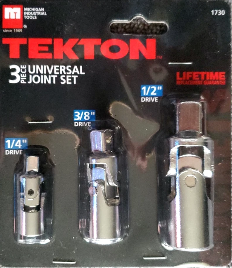 TEKTON 3/8-Inch Drive Extension Set – 4-Piece (1, 3, 6, 10 In.) – Chrome-Plated, Knurled Grip, Spring-Loaded Retaining Ball – For Hard-to-Reach Fasteners