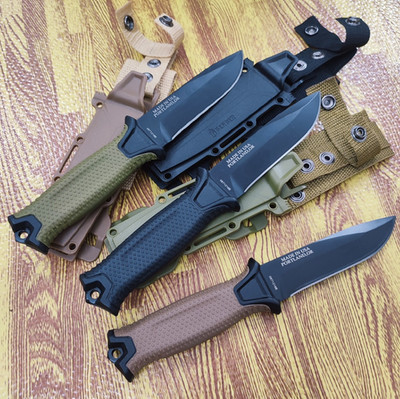 Gerber Gear StrongArm - Fixed Blade, Full Tang Knife - Black&Brown, Fast Ship US