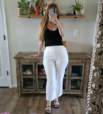 Good American White Wide Leg Sweatpants Women s Size 3 L/XL Lounge Pants