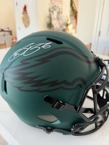 Saquon Barkley Signed Autographed F/S Speed Rep RAVE Eagles Helmet Beckett