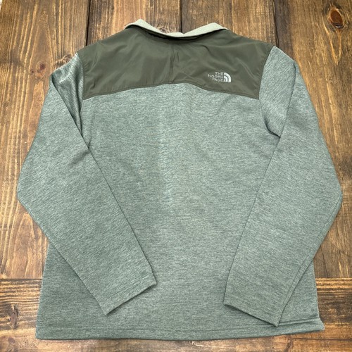 The North Face Norris Mens Large Green Fleece Full Zip Jacket, Front Pocket - Picture 5 of 5