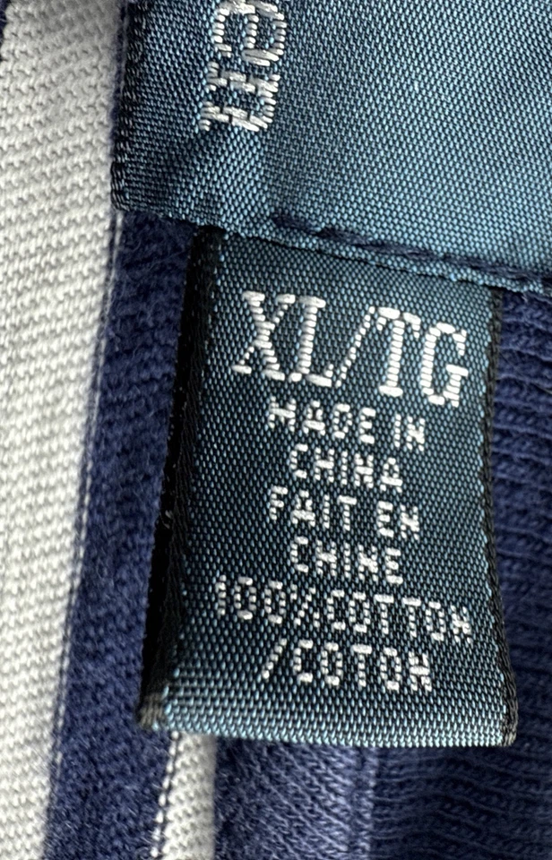 Camisa Polo Ralph Lauren De Colección Para Hombre Talla XL Azul Blanco Rayas RLPC Parche Rugby Foto 4 de 4