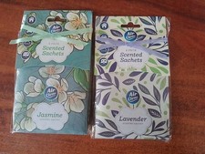 8 packs of scented sachets 4 Lavender & 4 Jasmine 
