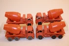 Four (4) Vintage 1960's Matchbox Lesney Foden Cement Mixer Trucks #26 BPW GPW