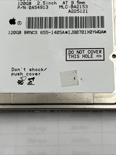 *HITACHI HTS542512K9SA00 SATA 120GB HDD HARD DRIVE 2.5 5400RPM LAPTOP L8-6 - Picture 4 of 8