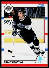 Brian Benning, 1990-91 Score American, #306, Los Angeles Kings,