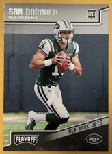 2018 PANINI PLAYOFF SAM DARNOLD RC BASE ROOKIE CARD NO. 203 SEATTLE SEAHAWKS. rookie card picture