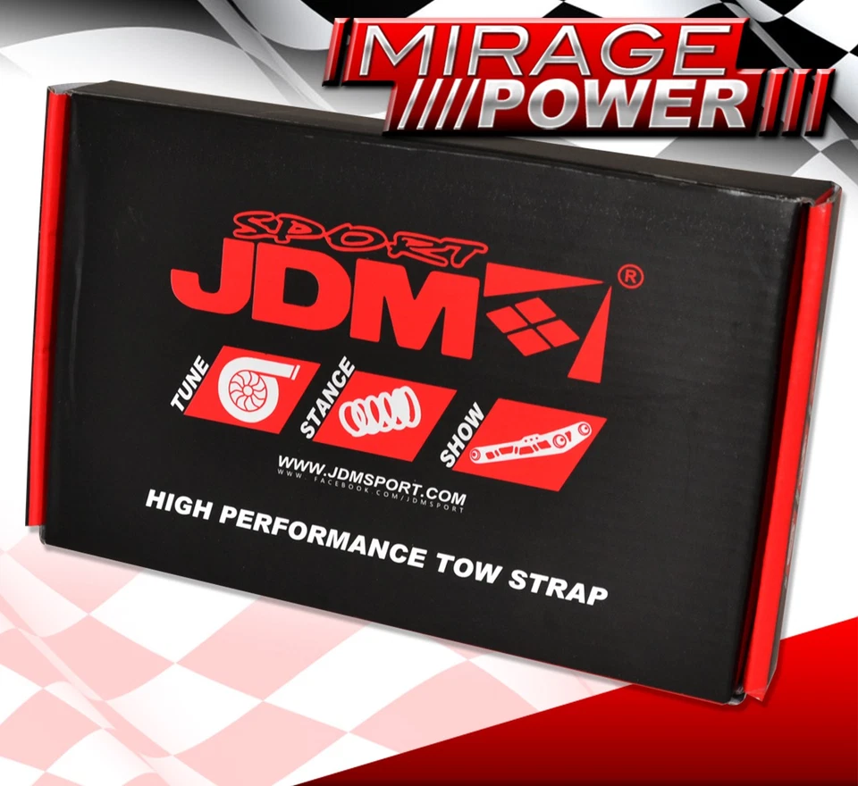 For Scion TC 05-08/XB 03-07 Towing Hook Strap+Screw On Bolt Threaded Adapter Red Foto 4 de 4