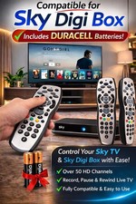 Genuine Sky+HD Remote Control.compatible With Sky+HD Digibox.incl Batteries