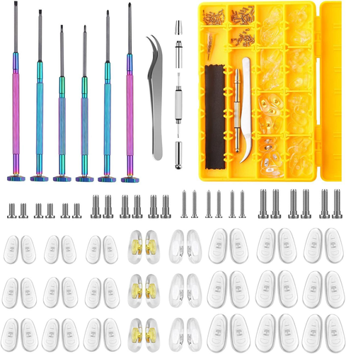 Eyeglass Nose Pads, 24 Pairs of Screw-in Glasses Upgraded...