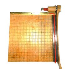 Ingento No. 1142 Guillotine Paper Cutter 15 in Blade, Hardwood, Cast Iron, Works