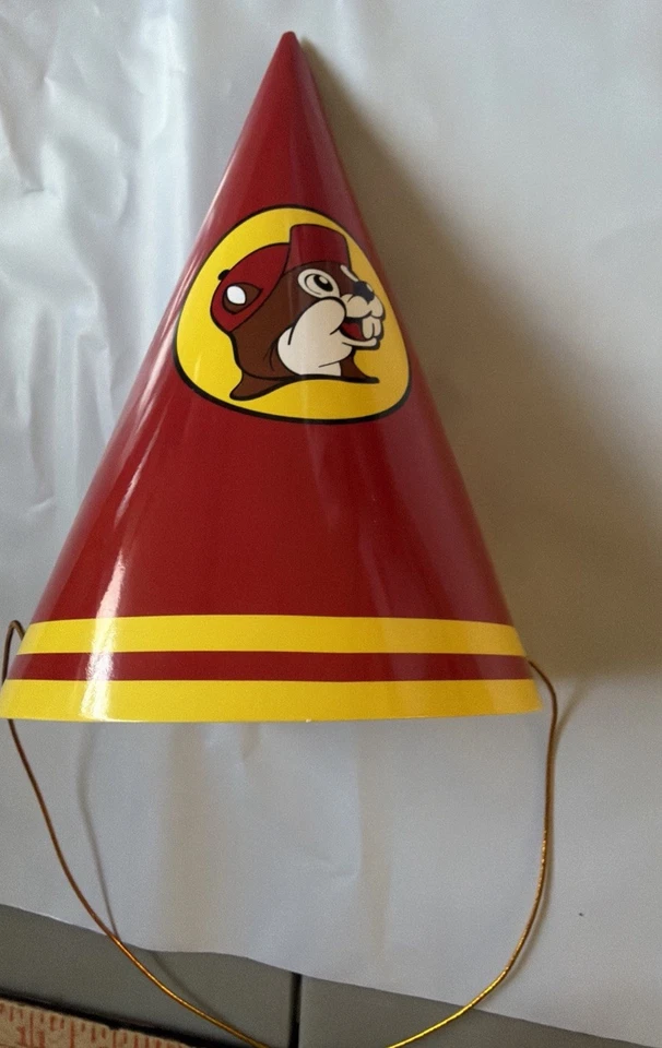 Sombreros de fiesta de papel Buc-ees 14 Total Beaver Dis diversión continua fiesta de cumpleaños Foto 2 de 4