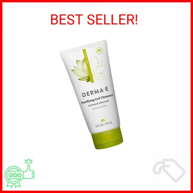 Gel Limpiador Facial Purificante Derma E con Carbón Activado con Algas Marinas y  Foto 2 de 2