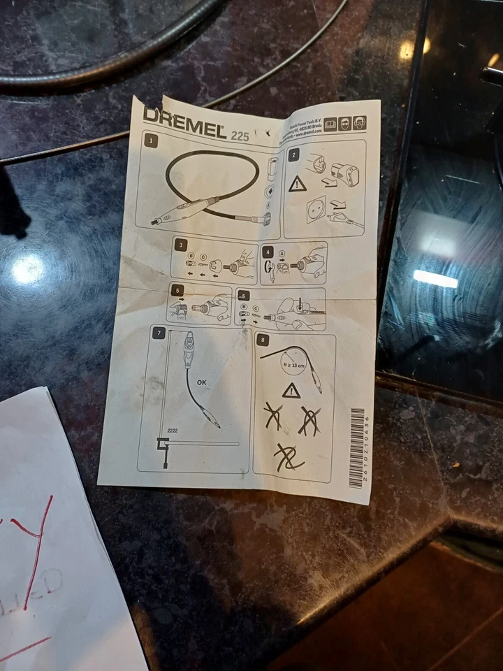 Dremel 225 Flex-Welle Mehrzweck Flexible Dremel Verlängerung - DEFEKT - BESCHÄDIGT - Bild 4 von 4