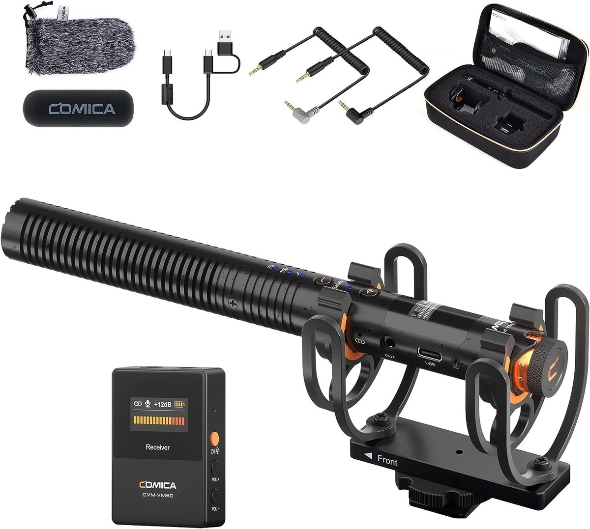 COMICA VM30 ワイヤレスショットガンマイク Amazon.com : COMICA VM30 Wireless Shotgun Microphone for