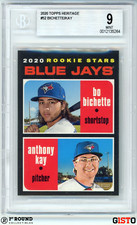 Bo Bichette RC BGS 9: 2020 Topps Heritage Rookie Card Anthony Kay Gisto #52