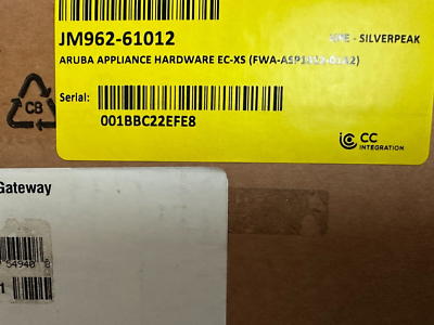 Aruba EdgeConnect EC-XS SD-WAN Gateway JM962A HPE-SILVERPEAK