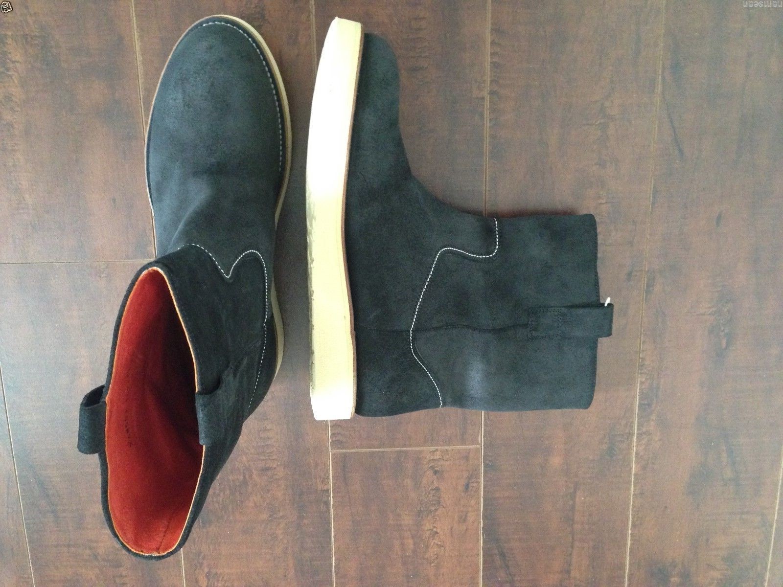 BNIB EMPORIO ARMANI *RARE Men’s Black wedge boots – US 12 D image 9