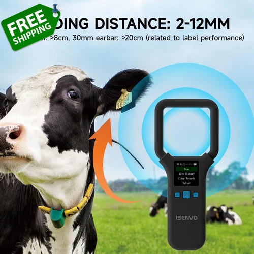 2.4G Bluethooth Pet Dog Cat Microchip Scanner Handheld Animal RFID Chip Reader - Picture 3 of 9