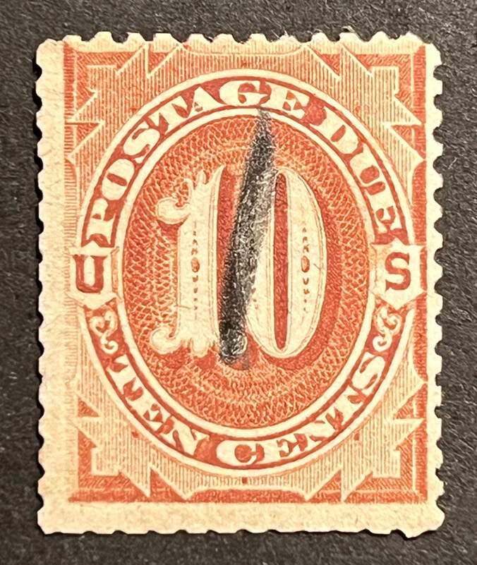 Travelstamps:1884-1889 US Stamps Scott #J19 used Ng Postage Due 10 cent - Image 2 of 4