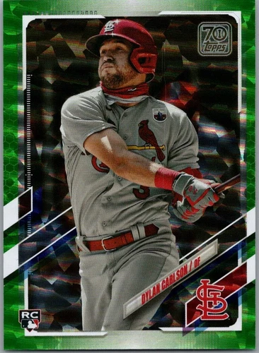 2021 Topps /499 Green Foilboard #285 Dylan Carlson (RC) Cardinals