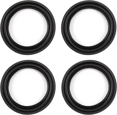 FIELECT 5 Inch Speaker Rubber Edge Surround Rings Replacement Parts 4Pcs