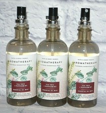 3 BATH  BODY WORKS AROMATHERAPY TEA TREE  PEPPERMINT ESSENTIAL OIL MIST SPRAY