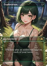 MTG - Exploration - Fanart Borderless Style Card for EDH / Playtest