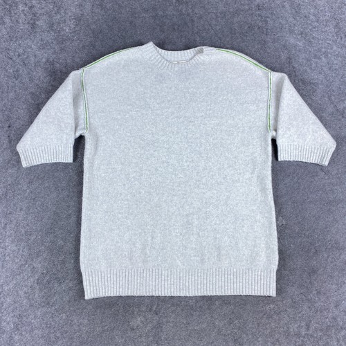 MOTH Sweater Womens Small Gray Anthropolgie Wool Alpaca Tunic Super 3/4 Sleece