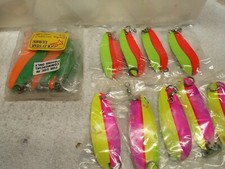 Box 8/18 Mix Of Salmon Spoons. Wonders #5. 21 Total.