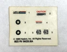 GI Joe Tank Car Vintage GI Joe Unused Sticker Sheet 1988 Accessory Pack