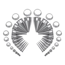 1 Set Stainless Steel Ear Tapers Expander Double Flared Ear Plug and Tunnel Kits