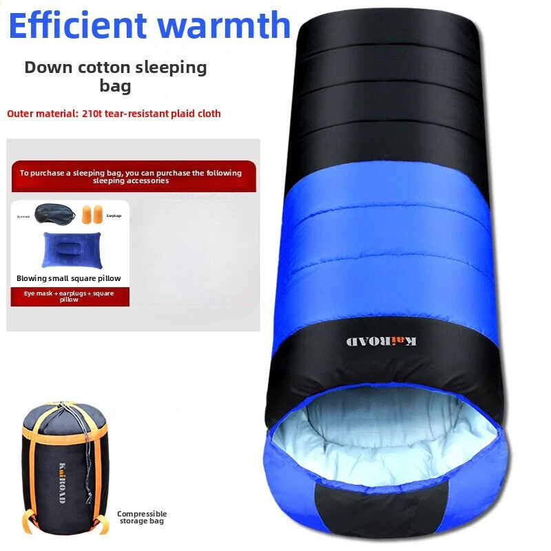 Ultra-Warm Camping Sleeping Bag for Adults - 210x80cm
Opens in a new window or tab