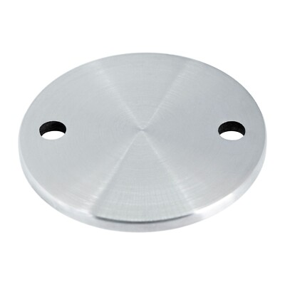 Ankerplatte Edelstahl V2A Ø 100mm x 6mm Flansch für Geländer Pfosten Ronde Boden