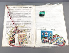 Herrschners Christmas ELVES Ornaments Kits Snowmen  Elves VINTAGE USA