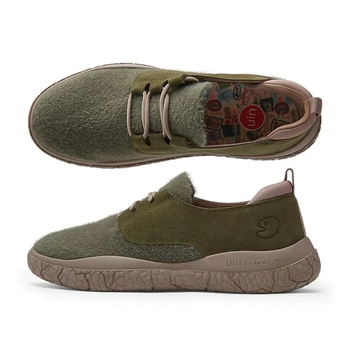 Men Size 6-11 UIN Slip On Shoes Canvas Comfortable Loafers "Bardenas 3 - Moss"