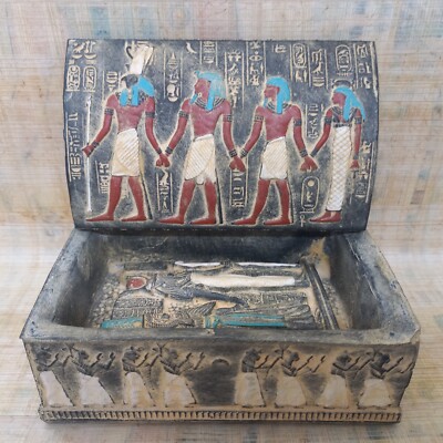 RARE ANCIENT EGYPTIAN PHARAONIC ANTIQUE JEWELRY BOX