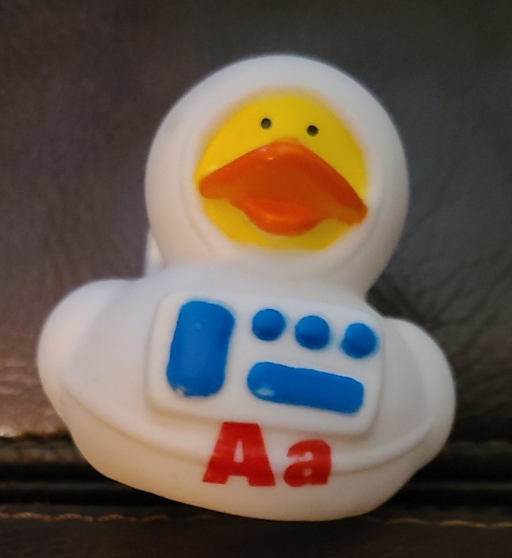 Rubber Duck Astronaut Alphabet Letter Aa Jeep