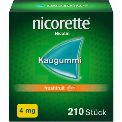 JOHNSON & JOHNSON GMBH (OTC) NICORETTE Kaugummi 4 mg freshfruit 210 St PZN18379804
