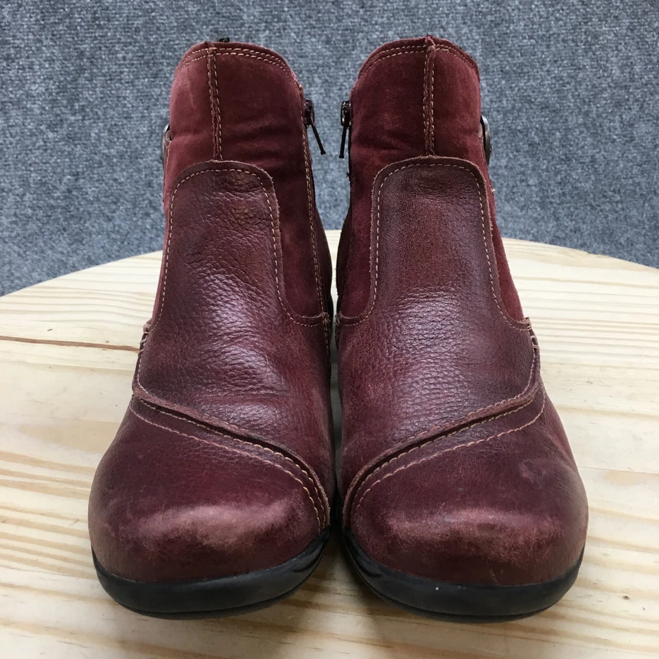 Earth Origins by Earth Botas Mujer 11 M Dayton Botines Cuero Borgoña Foto 4 de 4