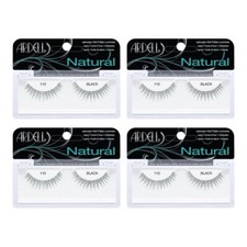ARDELL 110 NATURAL LASHES IN BLACK X4 - BNIB