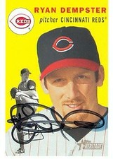 Ryan Dempster autographed Baseball Card Cincinnati Reds 2003 Topps Heritage #214