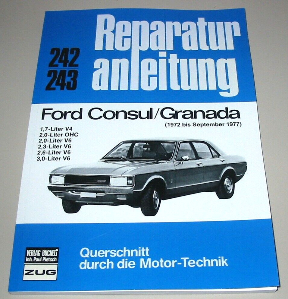Thumbnail - Reparaturanleitung Ford Consul / Granada 1,7 2,0 2,3 2,6 3,0 V4 + V6