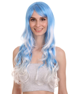 blue wig ombre